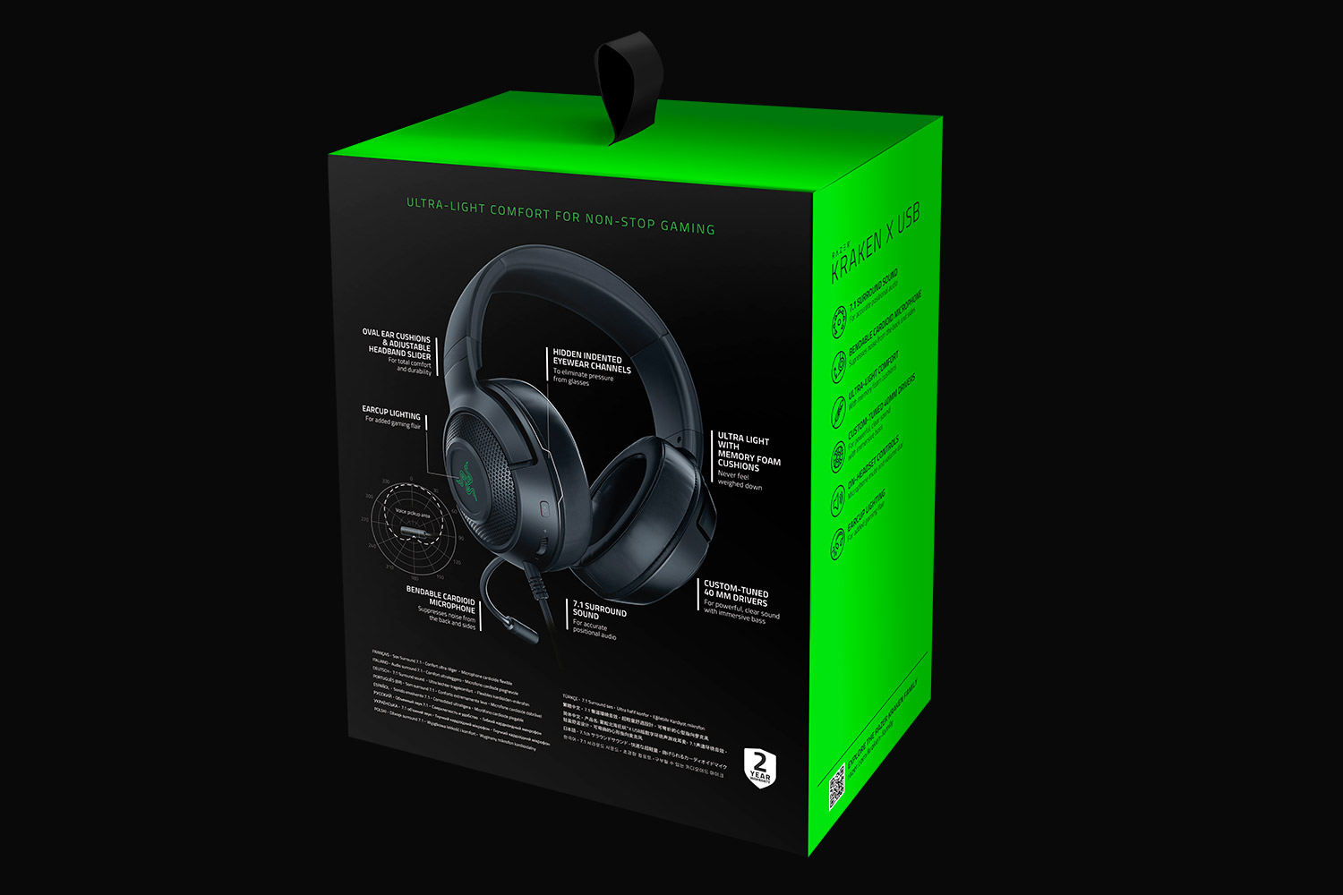 Razer Kraken X USB - Купить легкие игровые наушники на Razer.ru