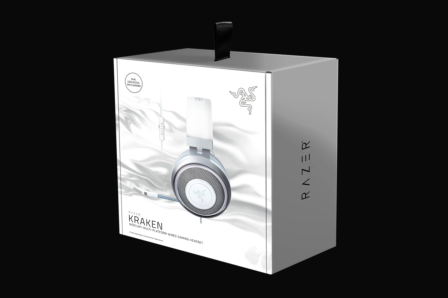 Razer Kraken, Mercury White - Фото 3 Игровая гарнитура с 3,5 мм разъемом в белом цвете