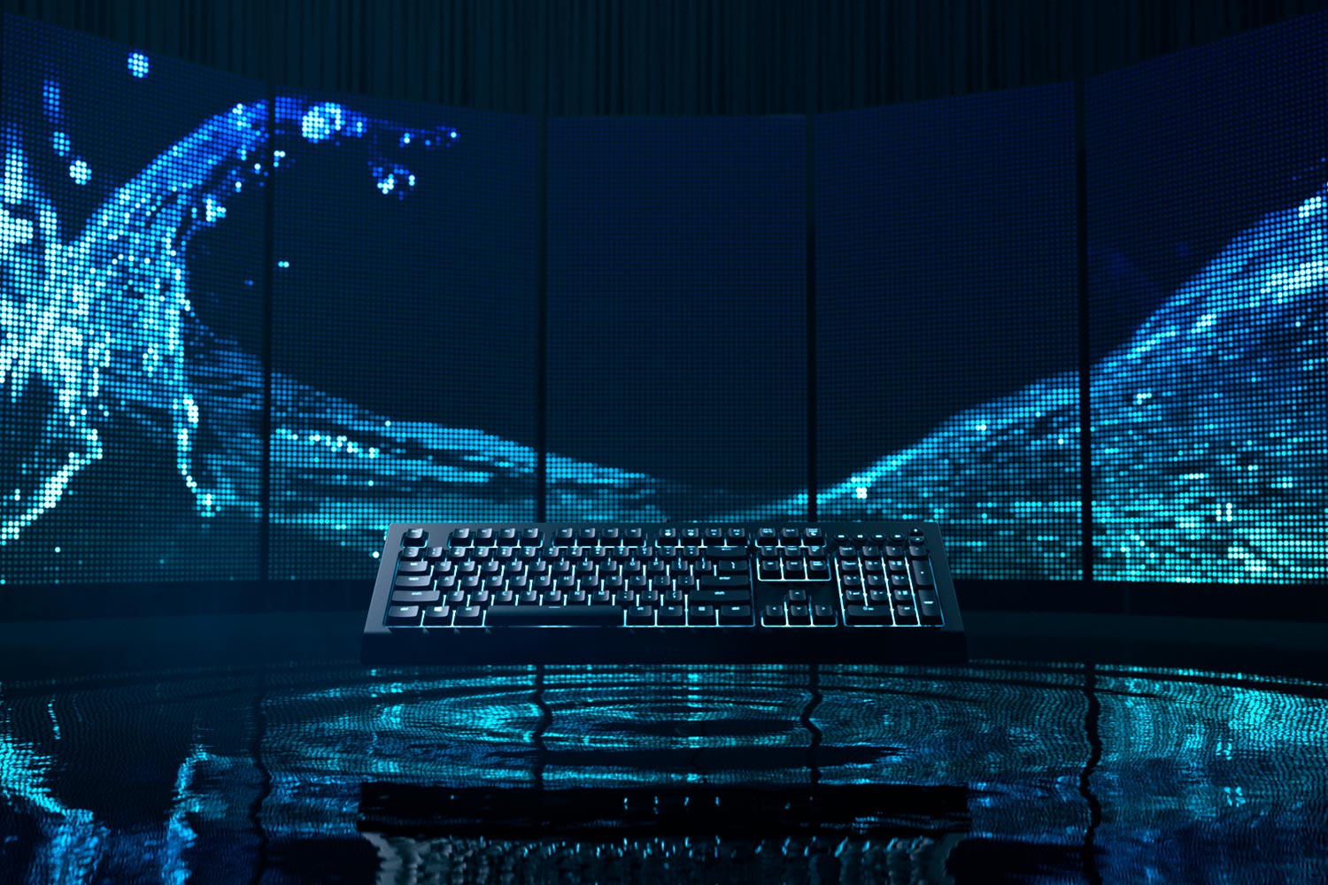 Razer Cynosa V2 - Фото 3 Надежный влагозащитный дизайн корпуса игровой клавиатуры