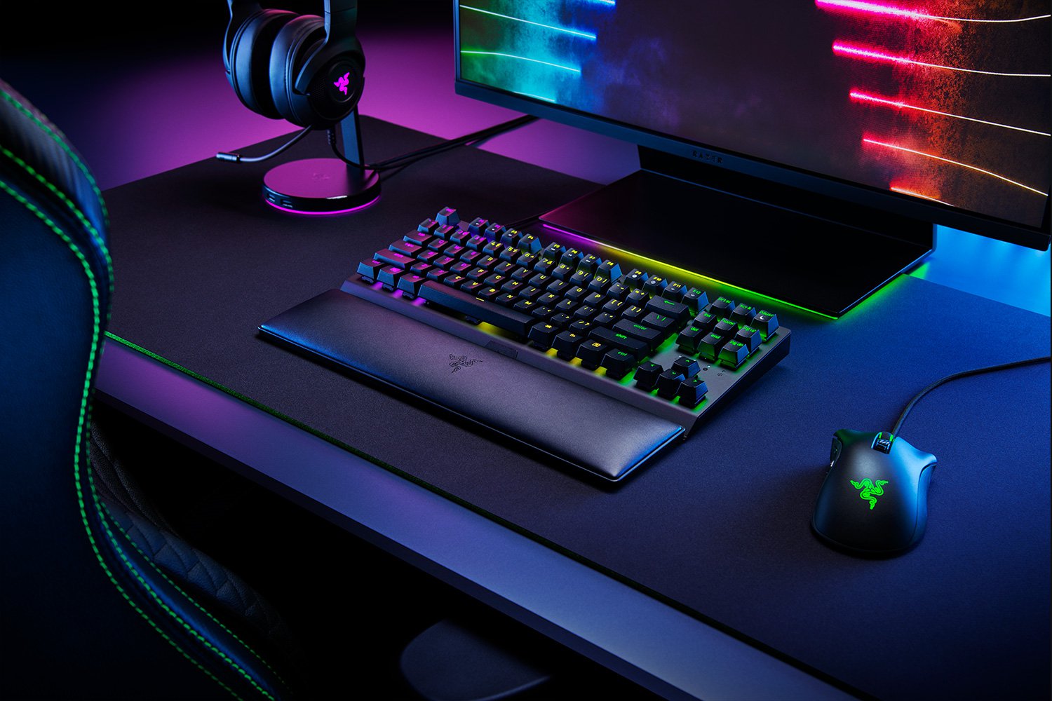 Девайсы. Razer Keyboard. Подставка под запястье для клавиатуры Razer. Razer Ergonomic Wrist rest for Tenkeyless Keyboards. Подставка для клавиатуры Razer.