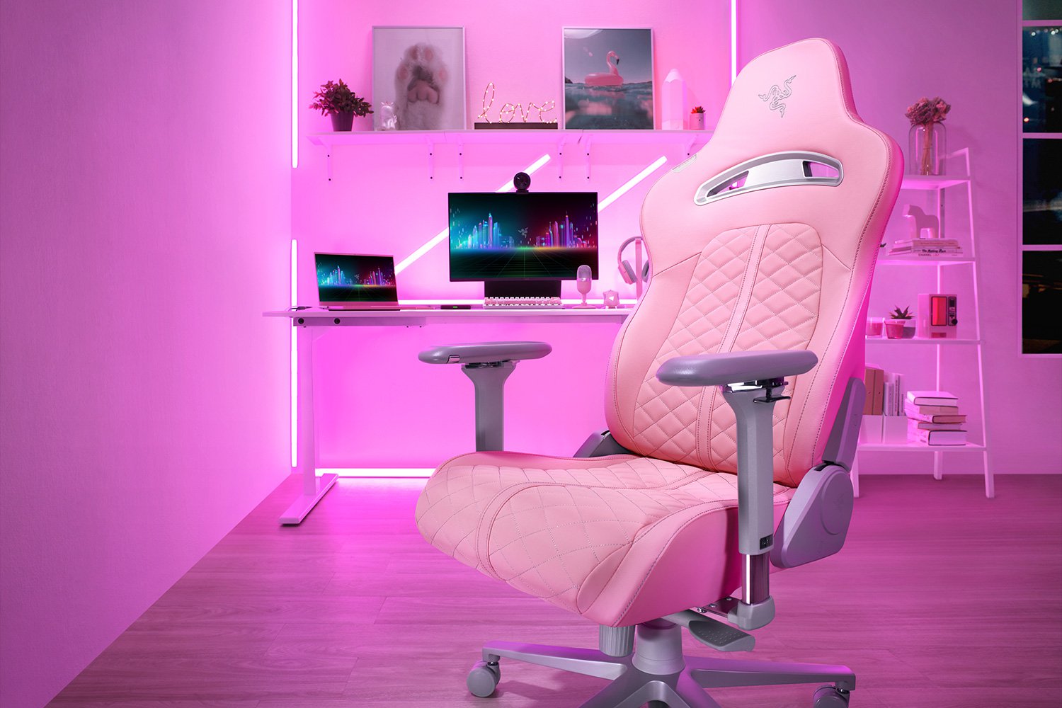Розовое кресло рейзер