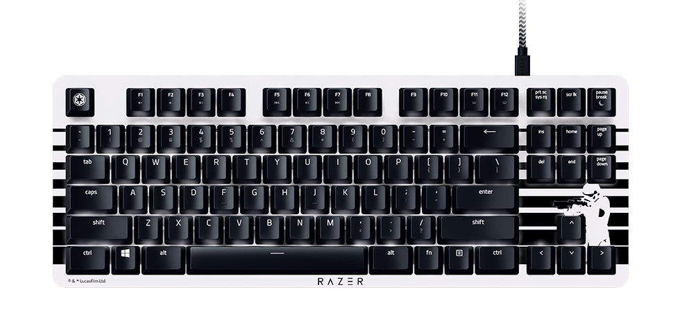 Razer BlackWidow Lite Silent Mechanical Keyboard – Stormtrooper™ Edition
