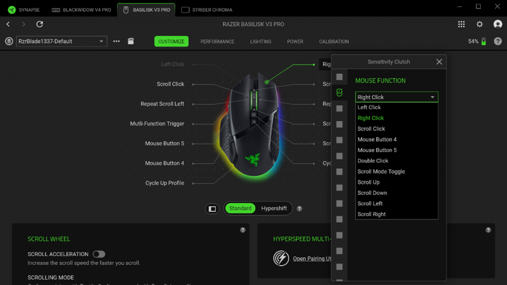 модернизированный пользовательский интерфейс Razer Synapse 4