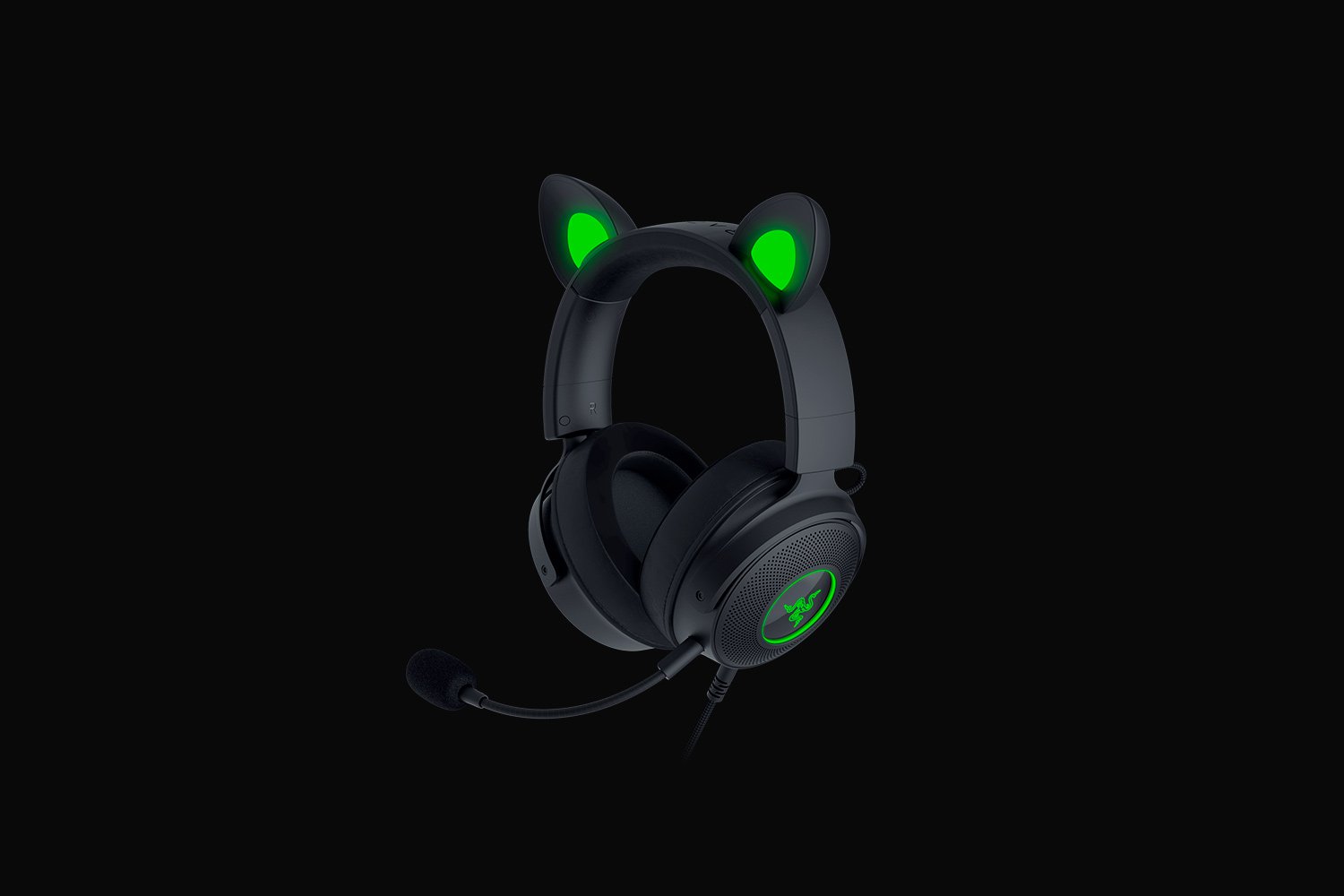 Black razer kitty headset sale