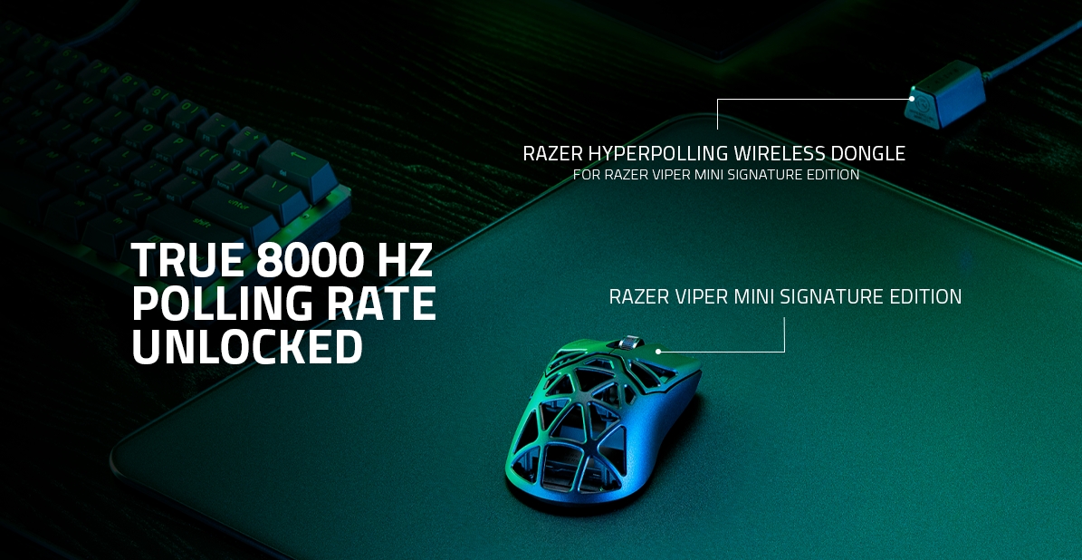 Razer преодолевает преграды на пути к высокой эффективности благодаря первой в мире частоте беспроводного опроса 8000 Гц